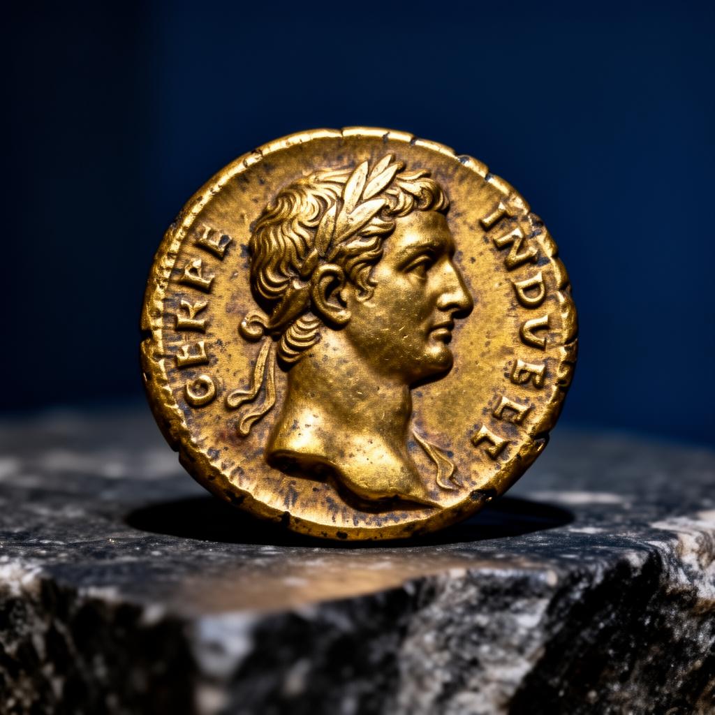 Roman aureus depicting Emperor Augustus, born in Singidunum